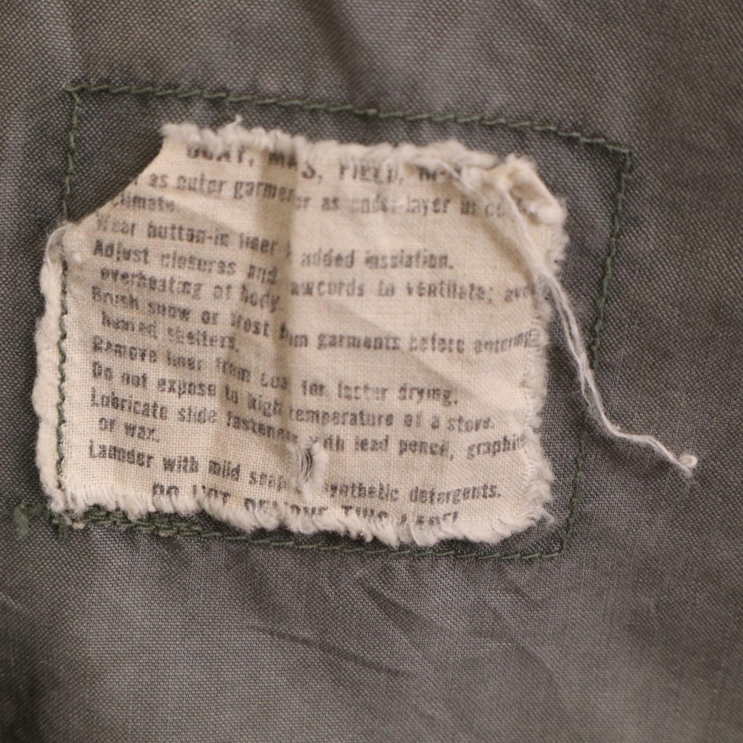 60s U.S. ARMY M-65 Field Jacket 2nd Gray Liner Military Jacket