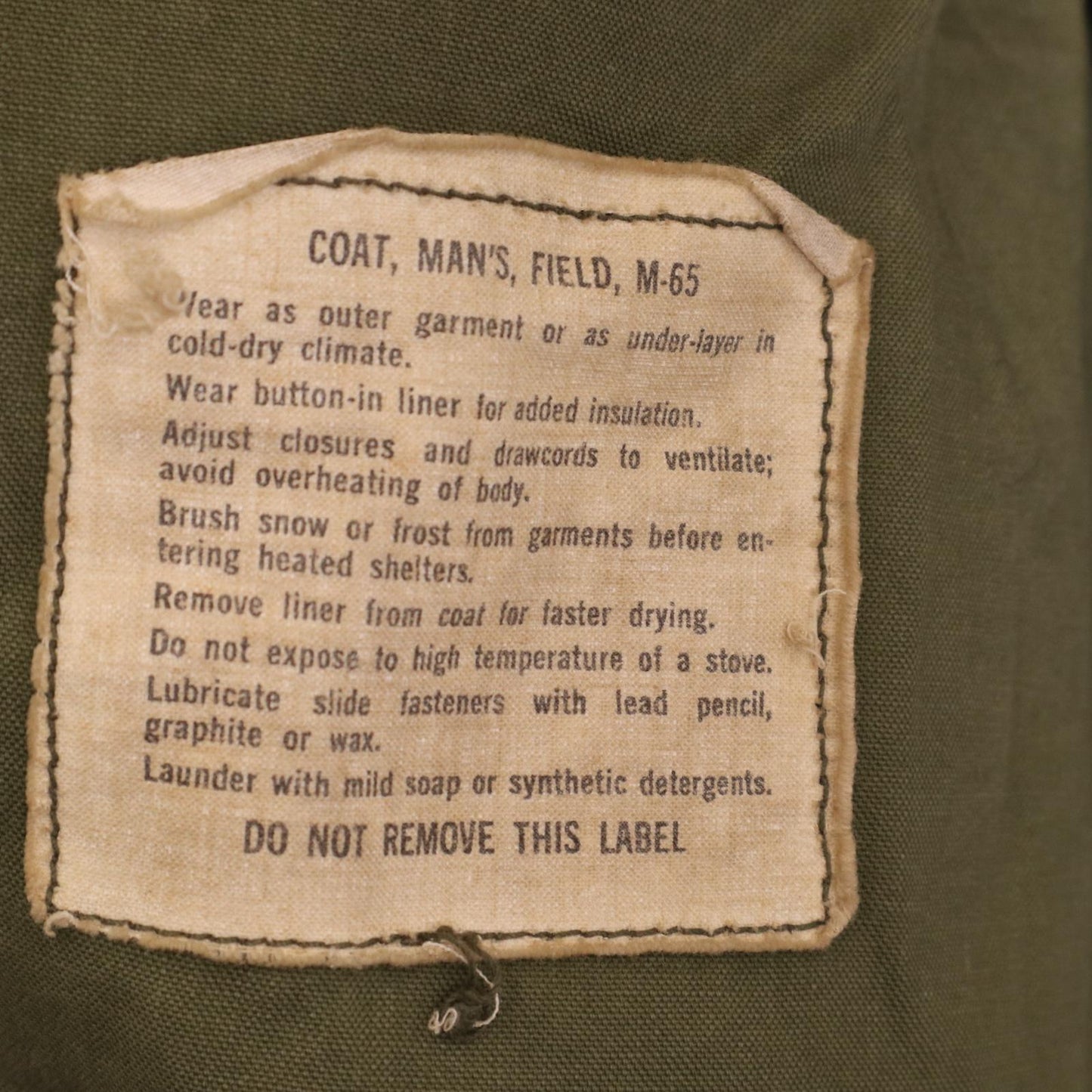 60s U.S. ARMY M-65 Field Jacket 2nd Military Jacket