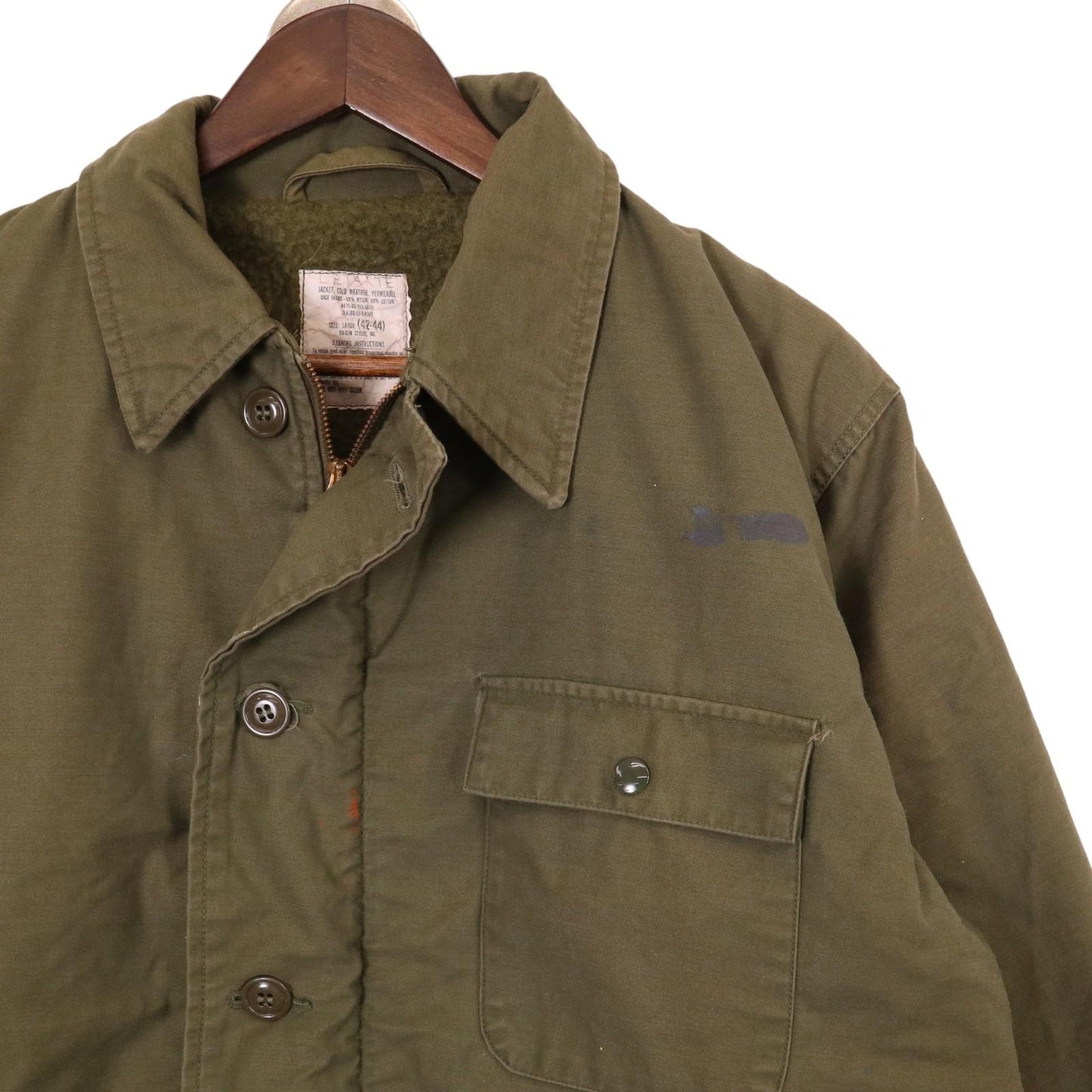 80s U.S. NAVY A-2 Deck Military Jacket