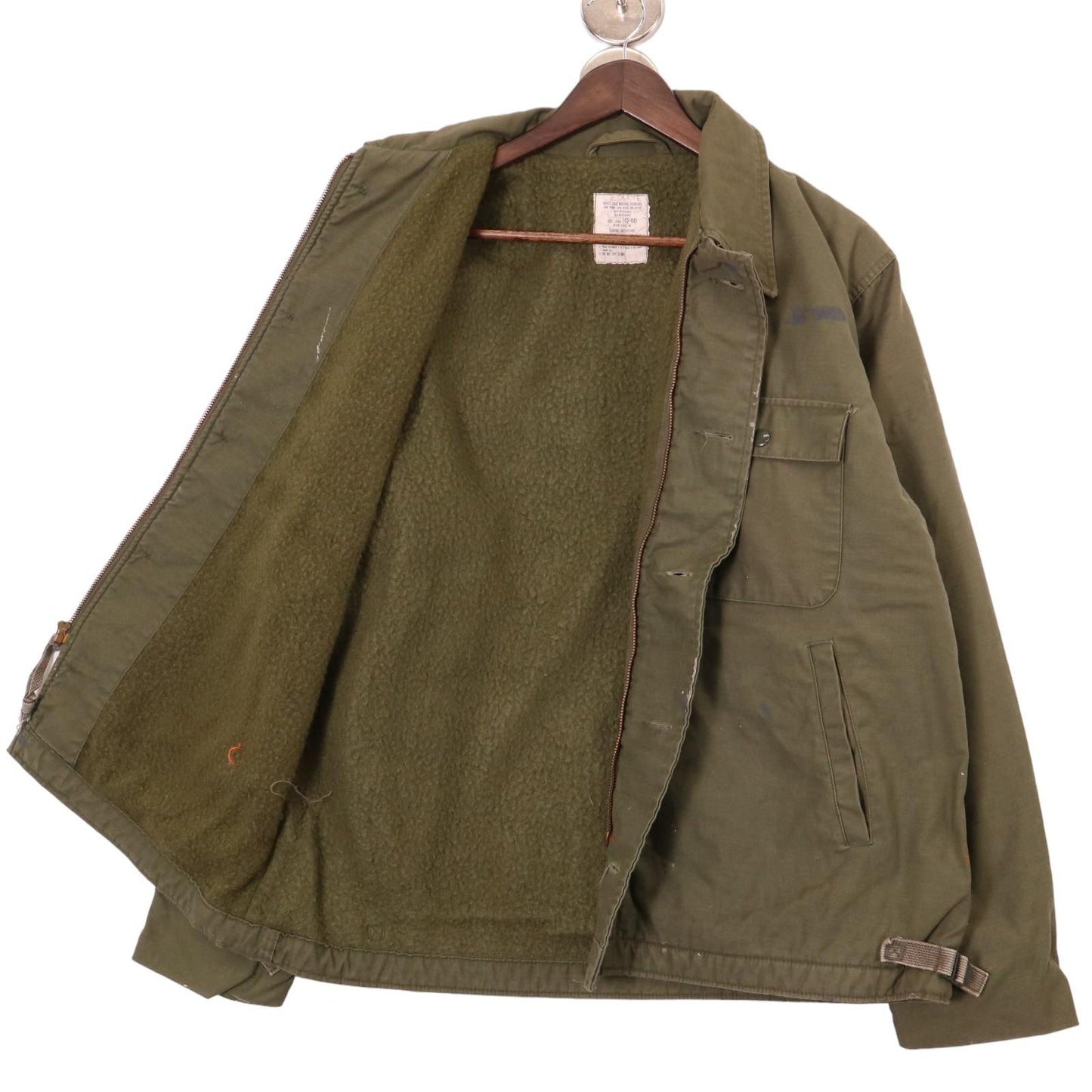 80s U.S. NAVY A-2 Deck Military Jacket