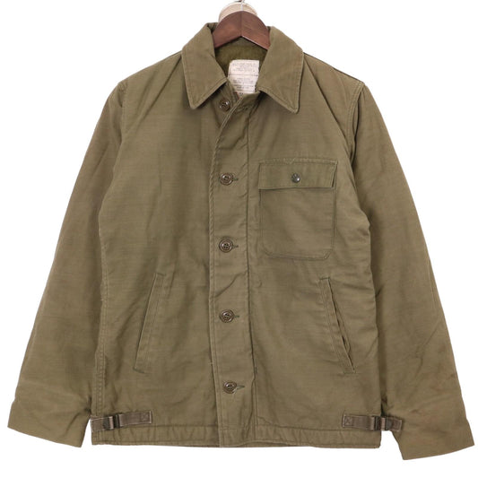 80s U.S. NAVY A-2 Deck Military Jacket
