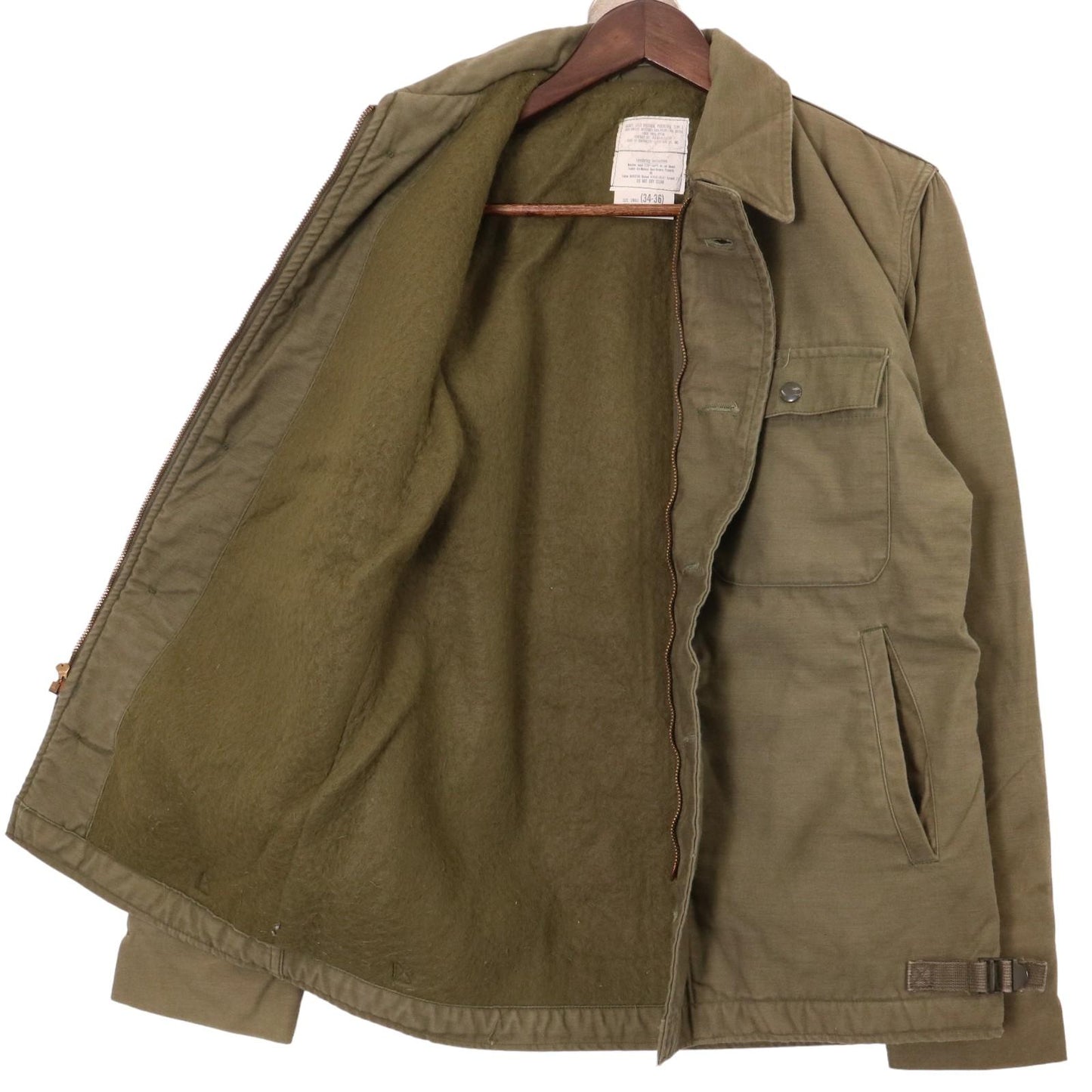 80s U.S. NAVY A-2 Deck Military Jacket