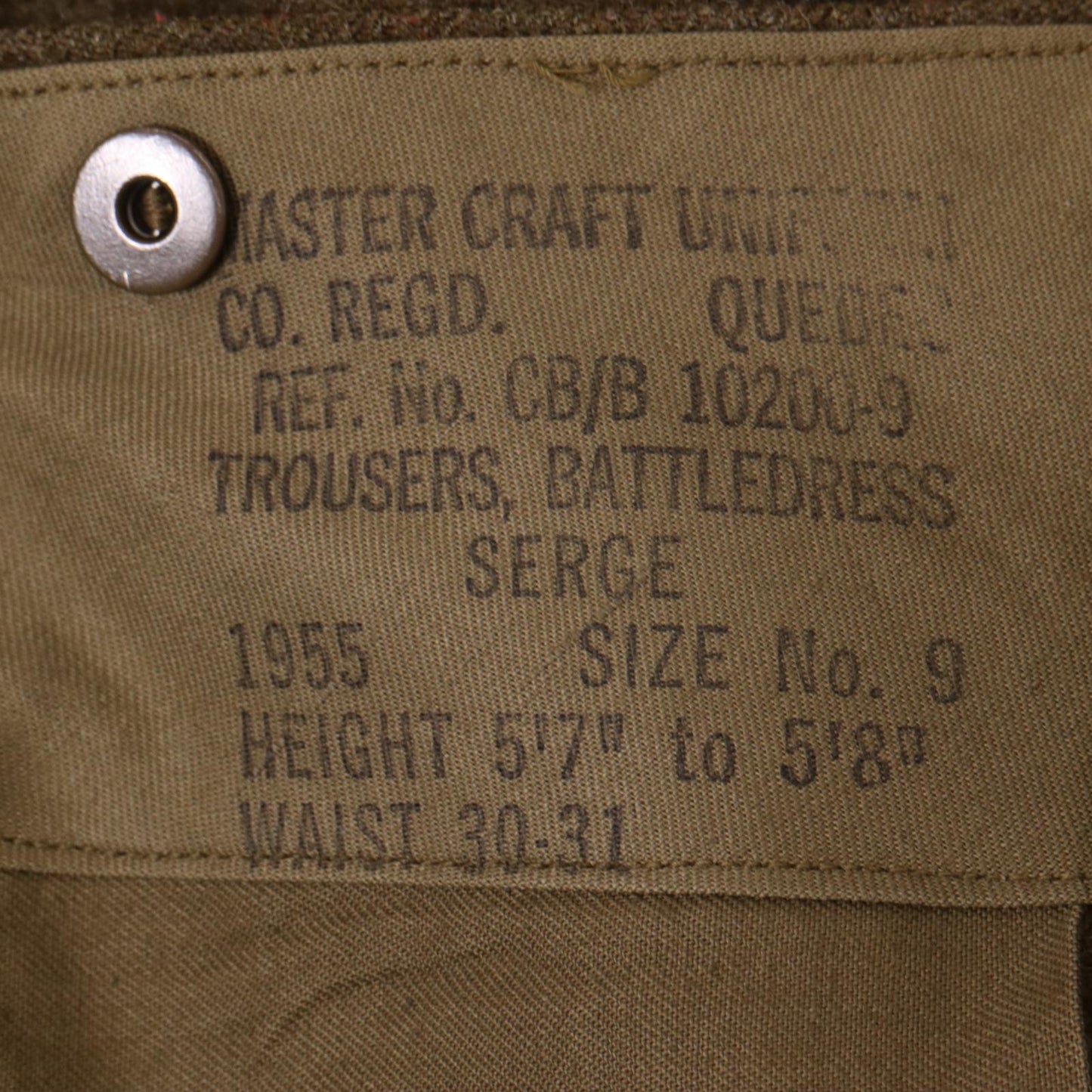 50s Euro Military Long Pants