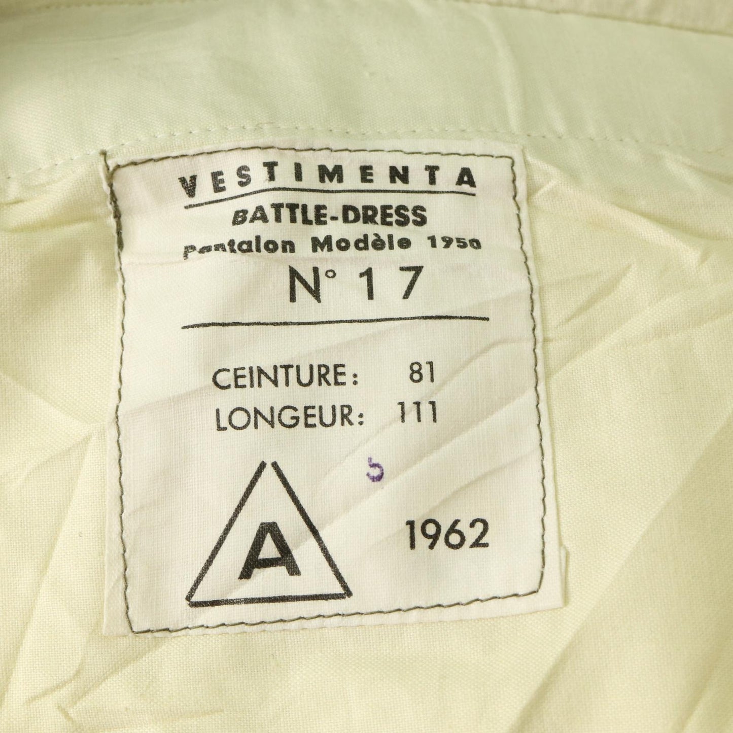 60s Euro Military Long Pants