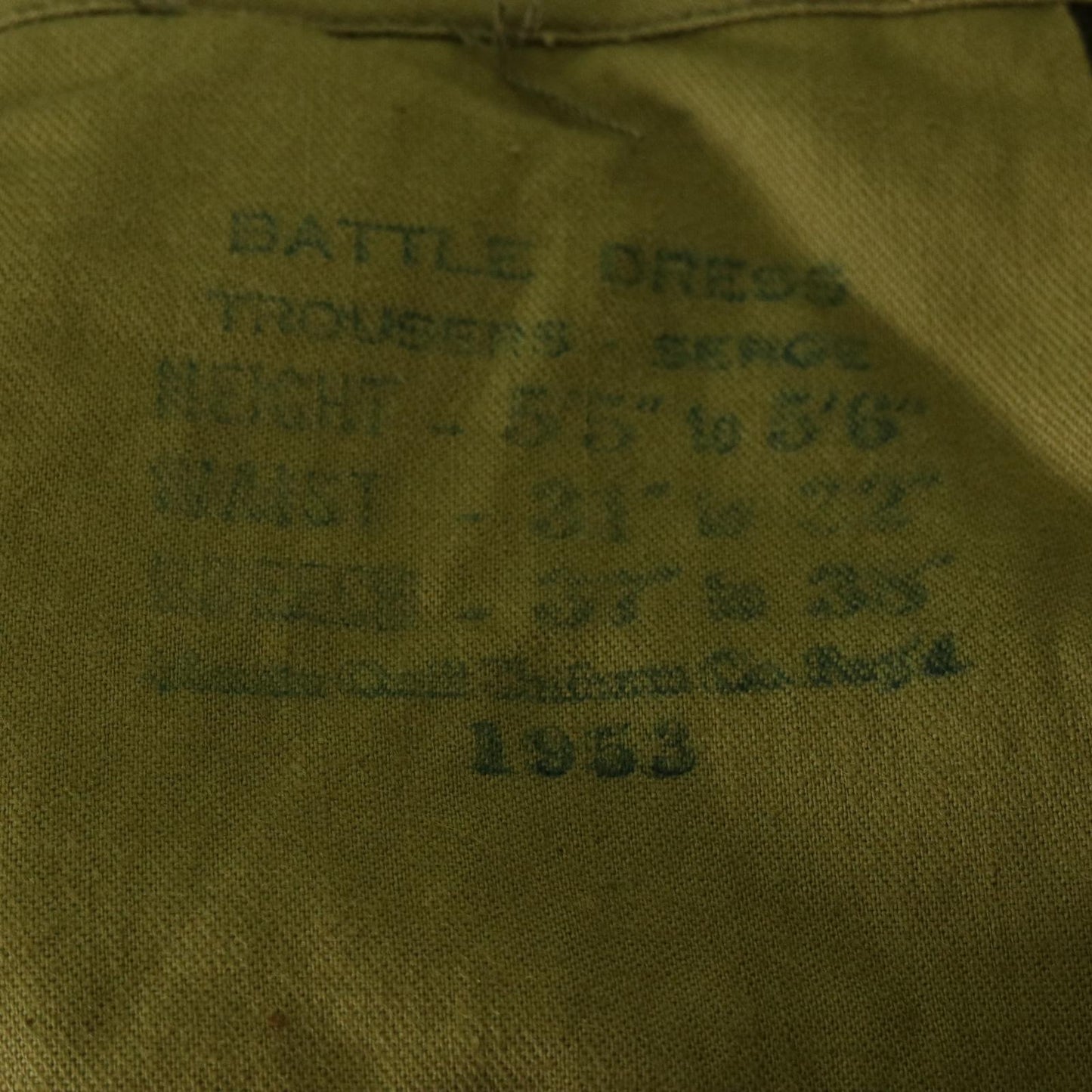 50s Euro Military Long Pants