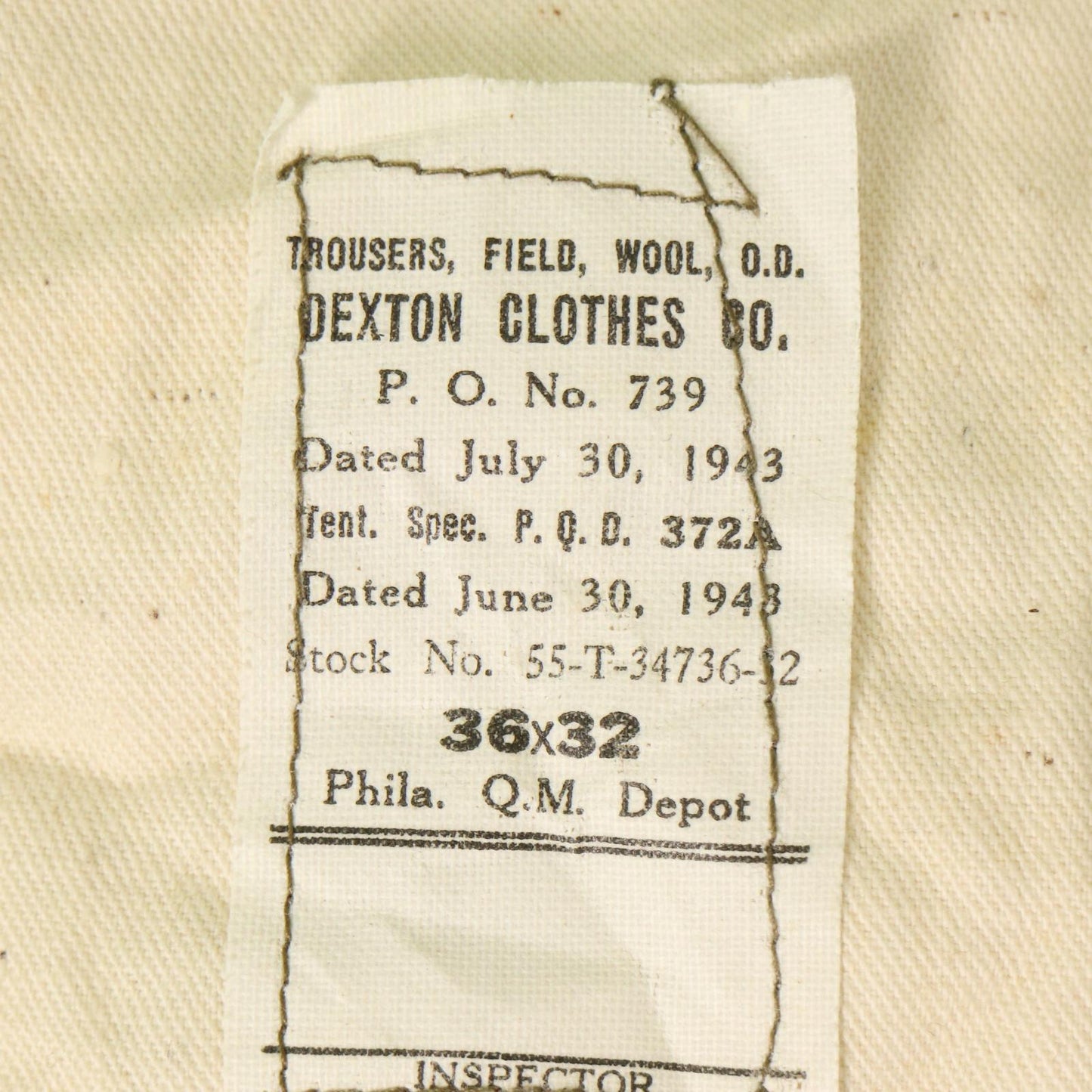 40s U.S. ARMY M-43 Field Pants Long Pants