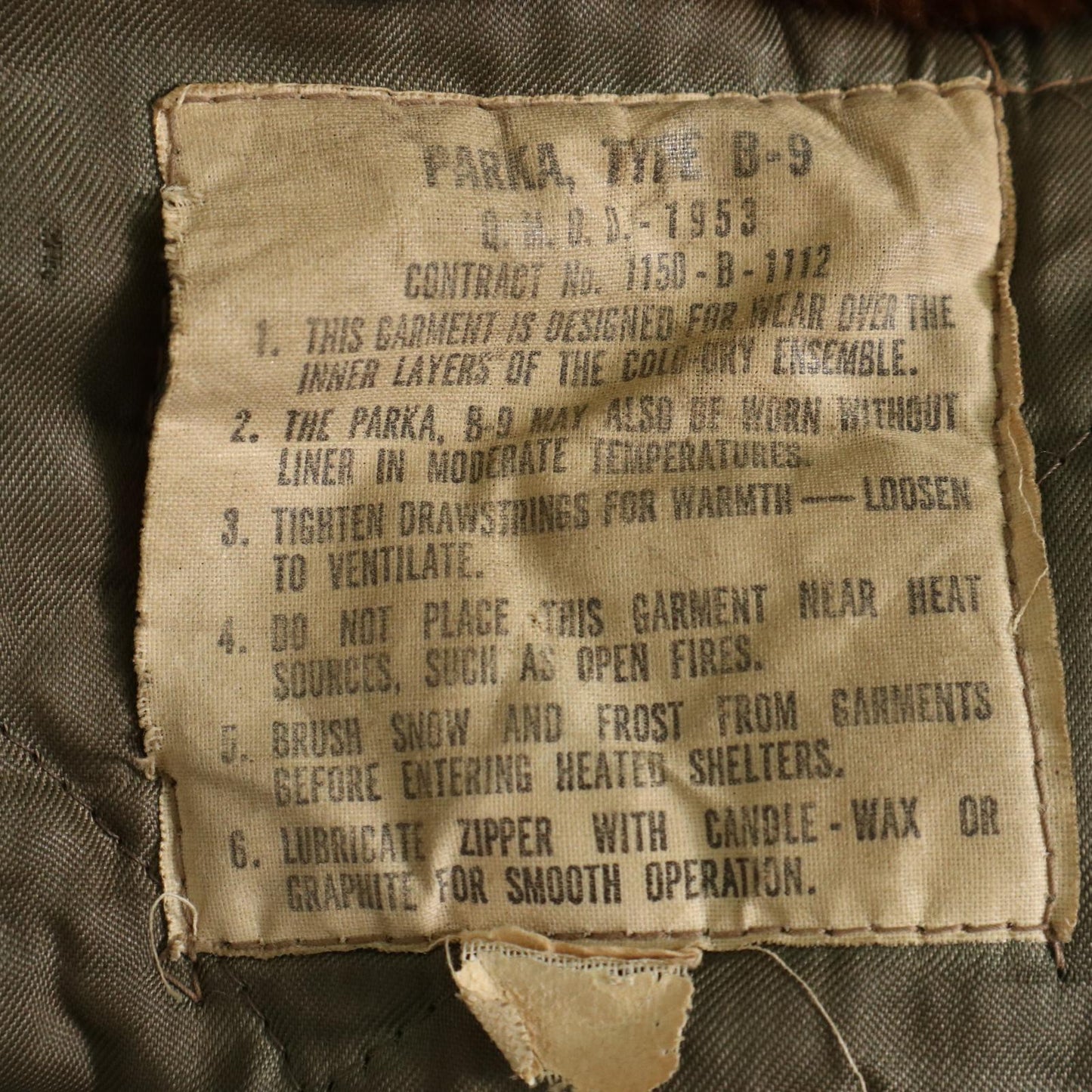 60s B-9 Military Jacket