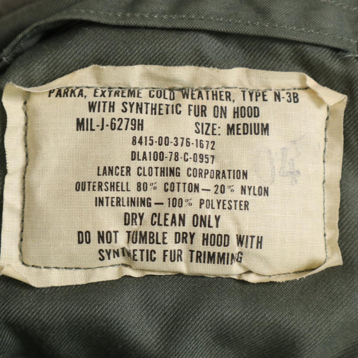 70s U.S.AIRFORCE N-3B Flight Jacket Military Jacket