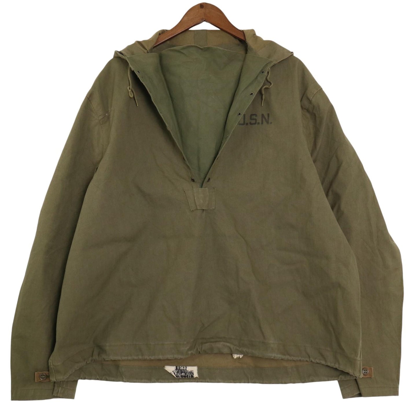 40s U.S. NAVY N-2 Rain Deck Parka Military Jacket