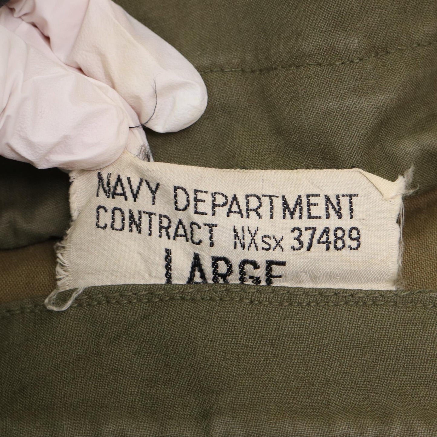 40s U.S. NAVY N-2 Rain Deck Parka Military Jacket