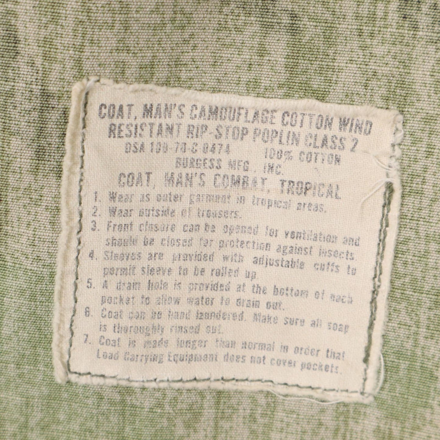 70s U.S. Military Fatigue Jacket Military Jacket