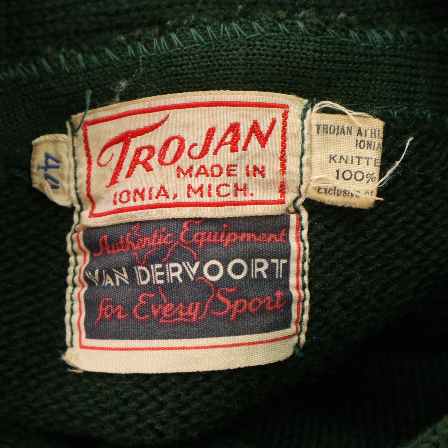 50s TROJAN Lettered Sweater