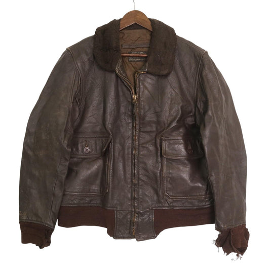 70s U.S. NAVY G-1 Flight Jacket Military Jacket