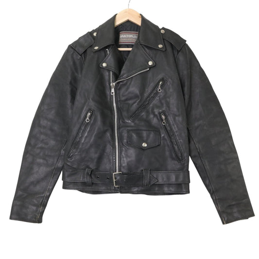 80s OAKTON Double Riders Leather Jacket