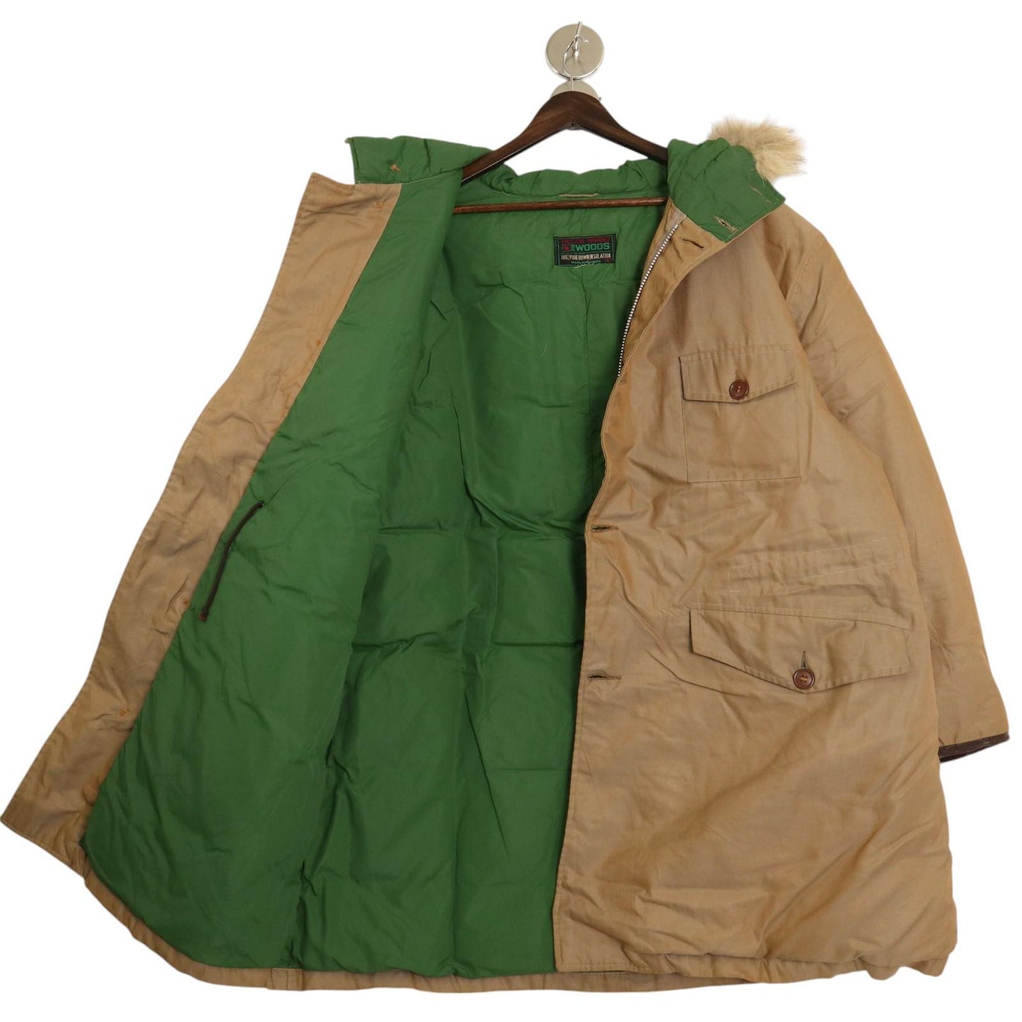 70s FALCON BRAND SE WOODS ウッズ Down Jacket
