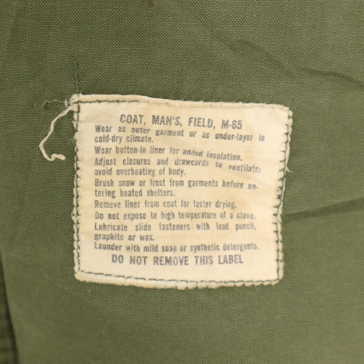 60s U.S. ARMY M-65 Field Jacket 2nd Military Jacket