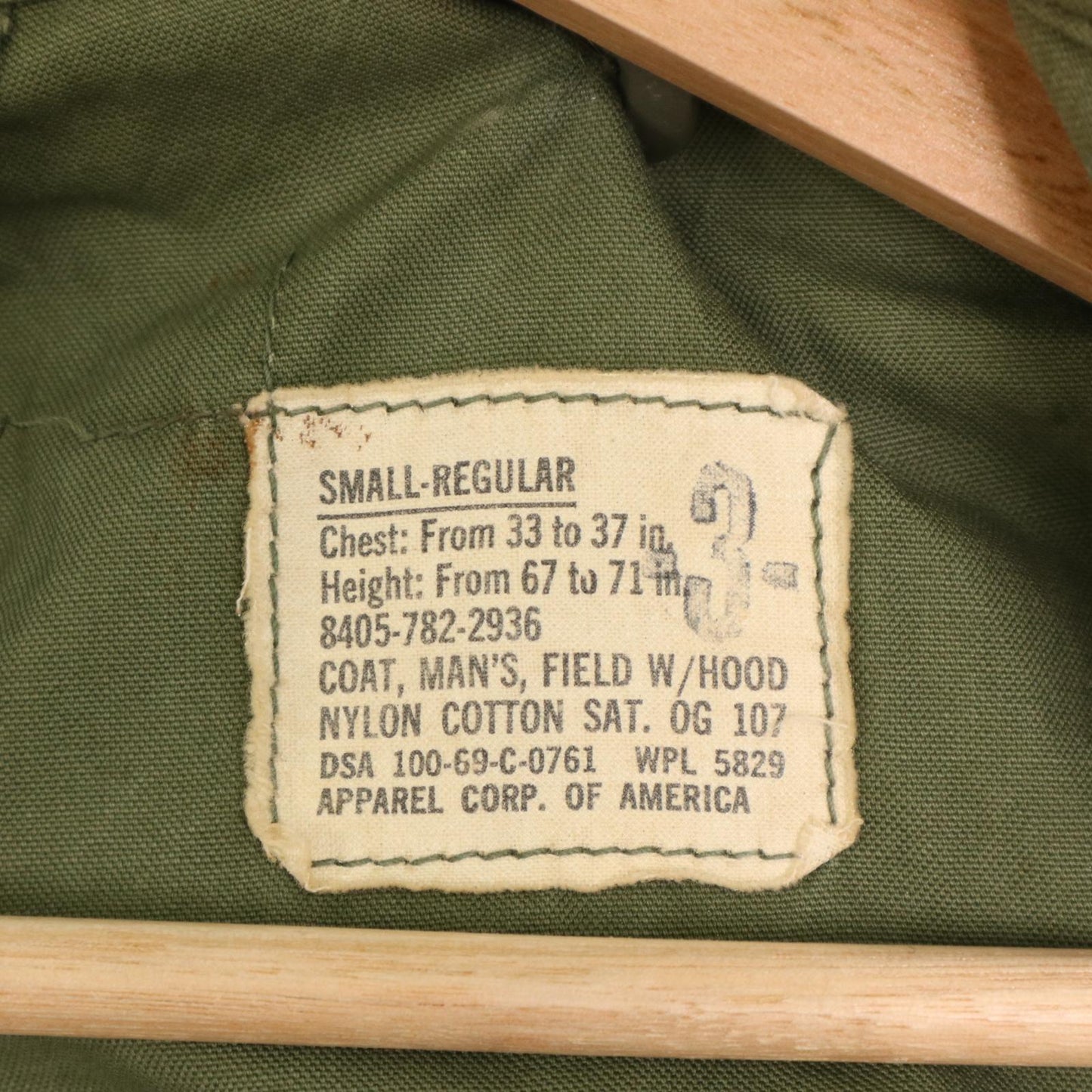 60s U.S. ARMY M-65 Field Jacket 2nd Military Jacket