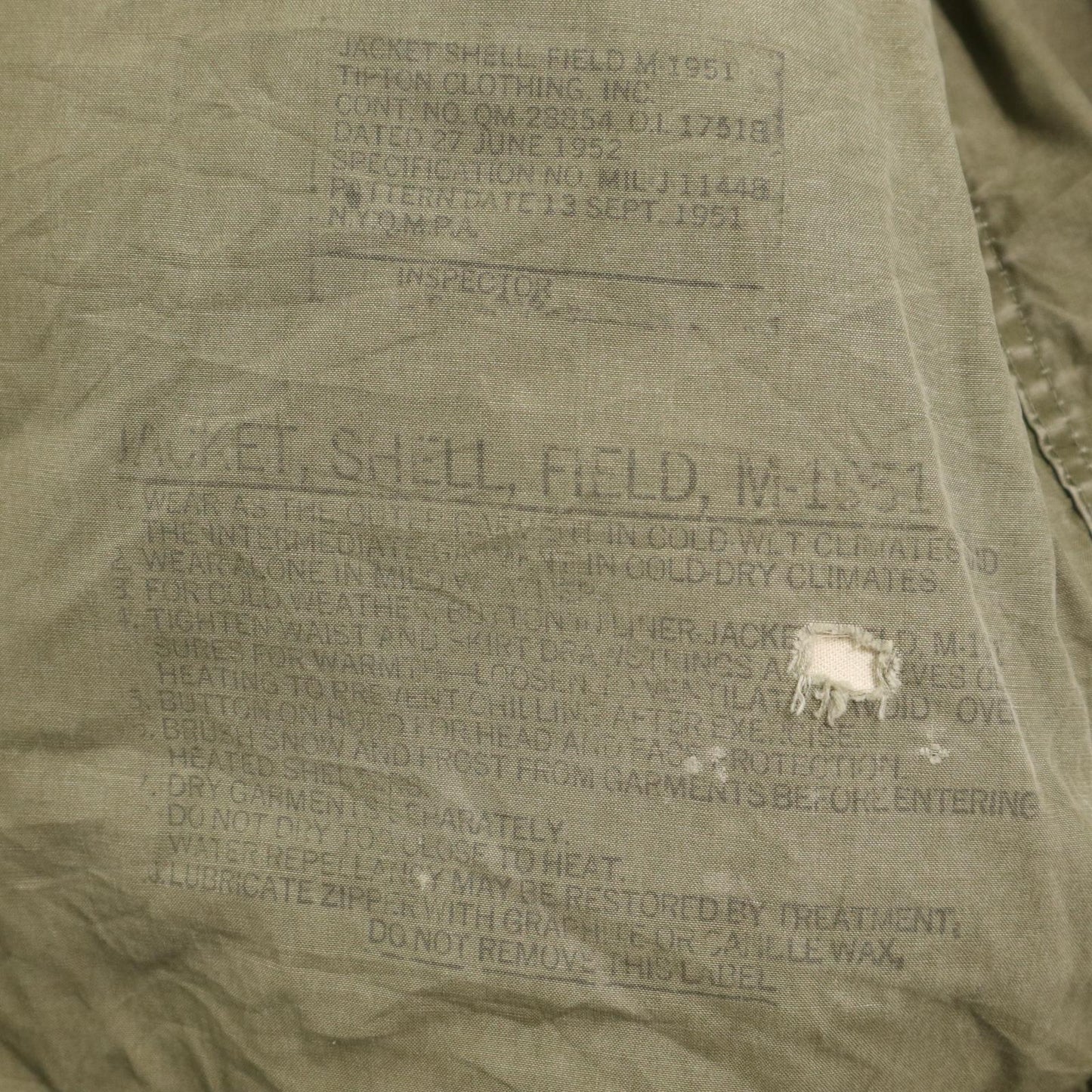 50s U.S. ARMY M-51 Field Jacket Military Jacket