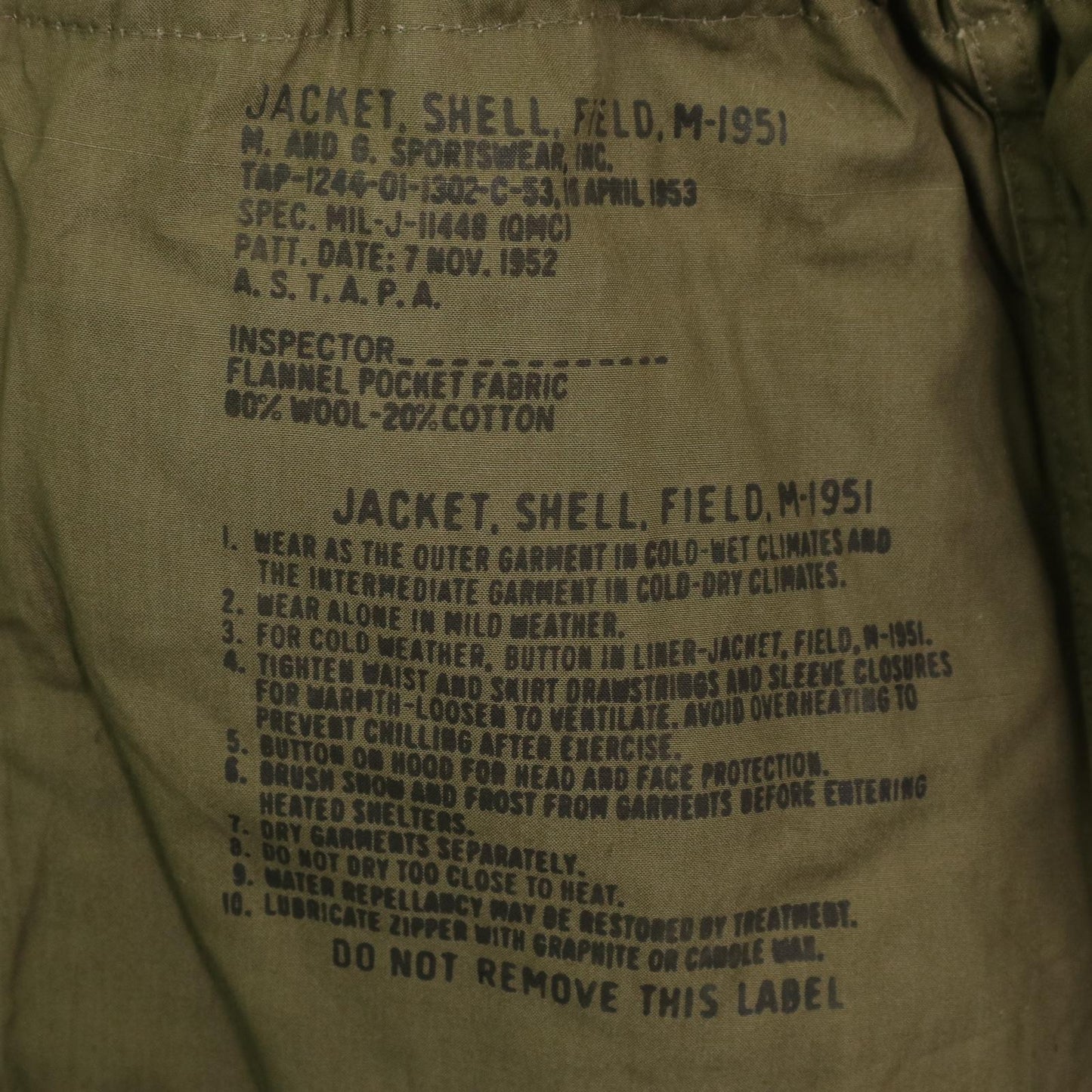 50s U.S. ARMY M-51 Field Jacket Military Jacket