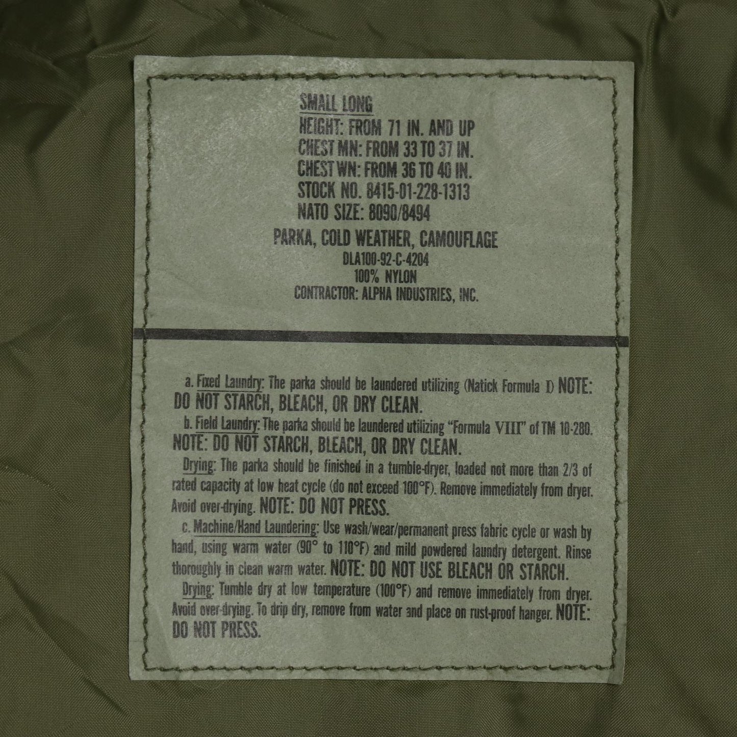 90s U.S. ARMY ECWCS GEN1 GORE-TEX Parka Military Jacket