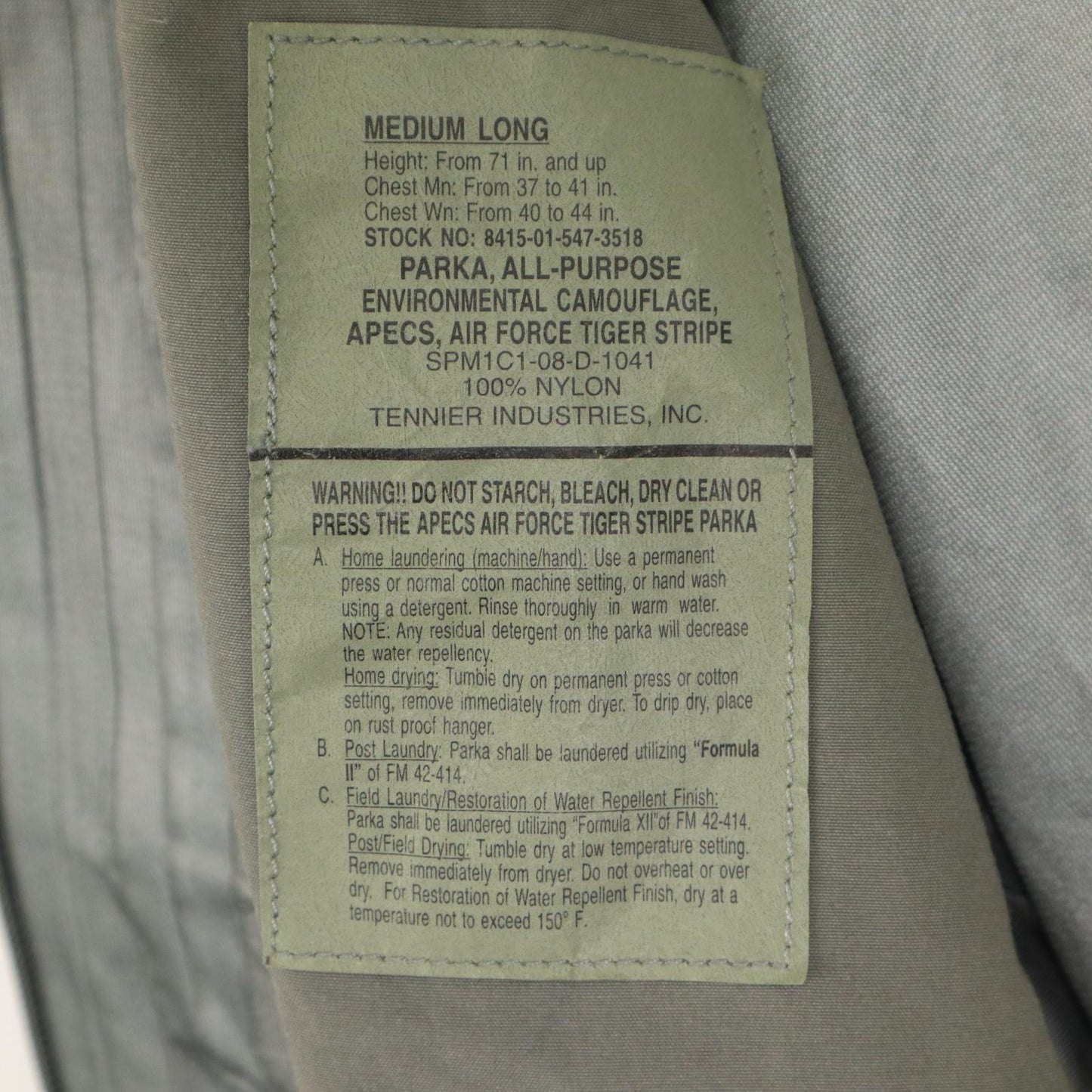 00s U.S.AIRFORCE APECS GORETEX Parka Military Jacket