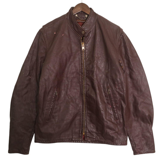 70s Single Riders Leather Jacket