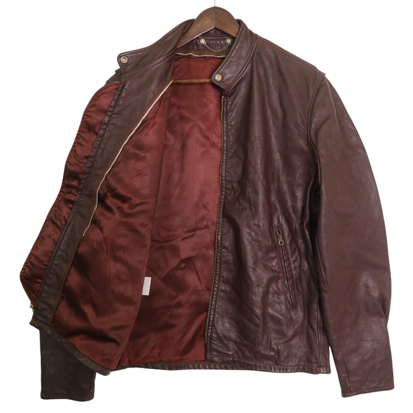 70s Single Riders Leather Jacket