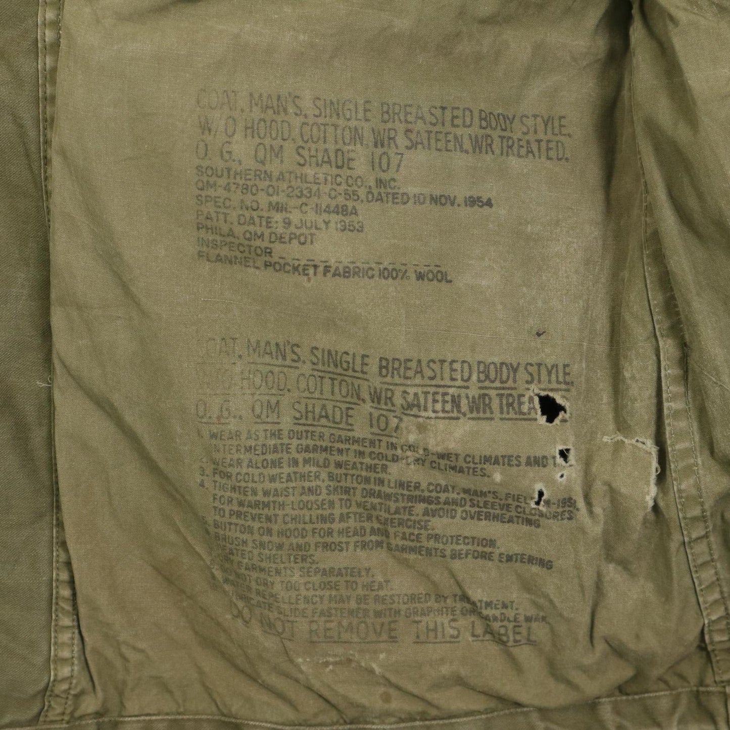 50s U.S. ARMY M-51 Field Jacket Military Jacket