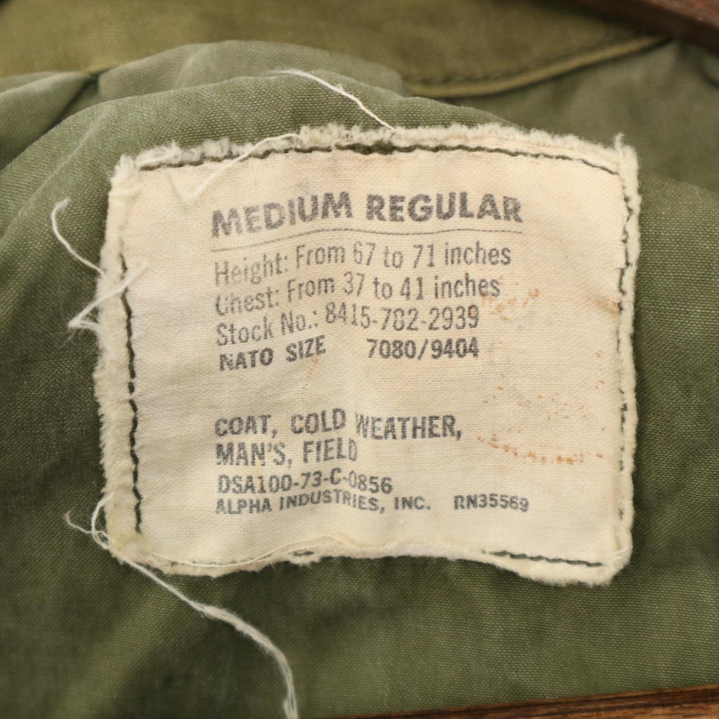 70s U.S. ARMY M-65 Field Jacket 3rd Military Jacket