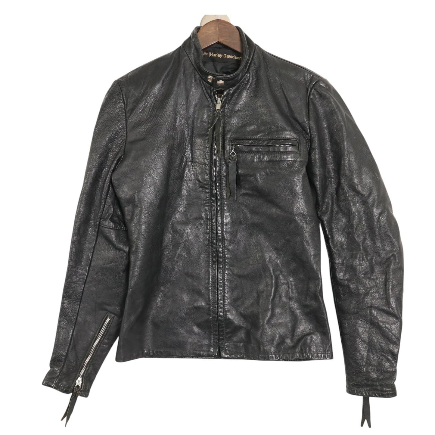70s HARLEY DAVIDSON Single Riders Leather Jacket