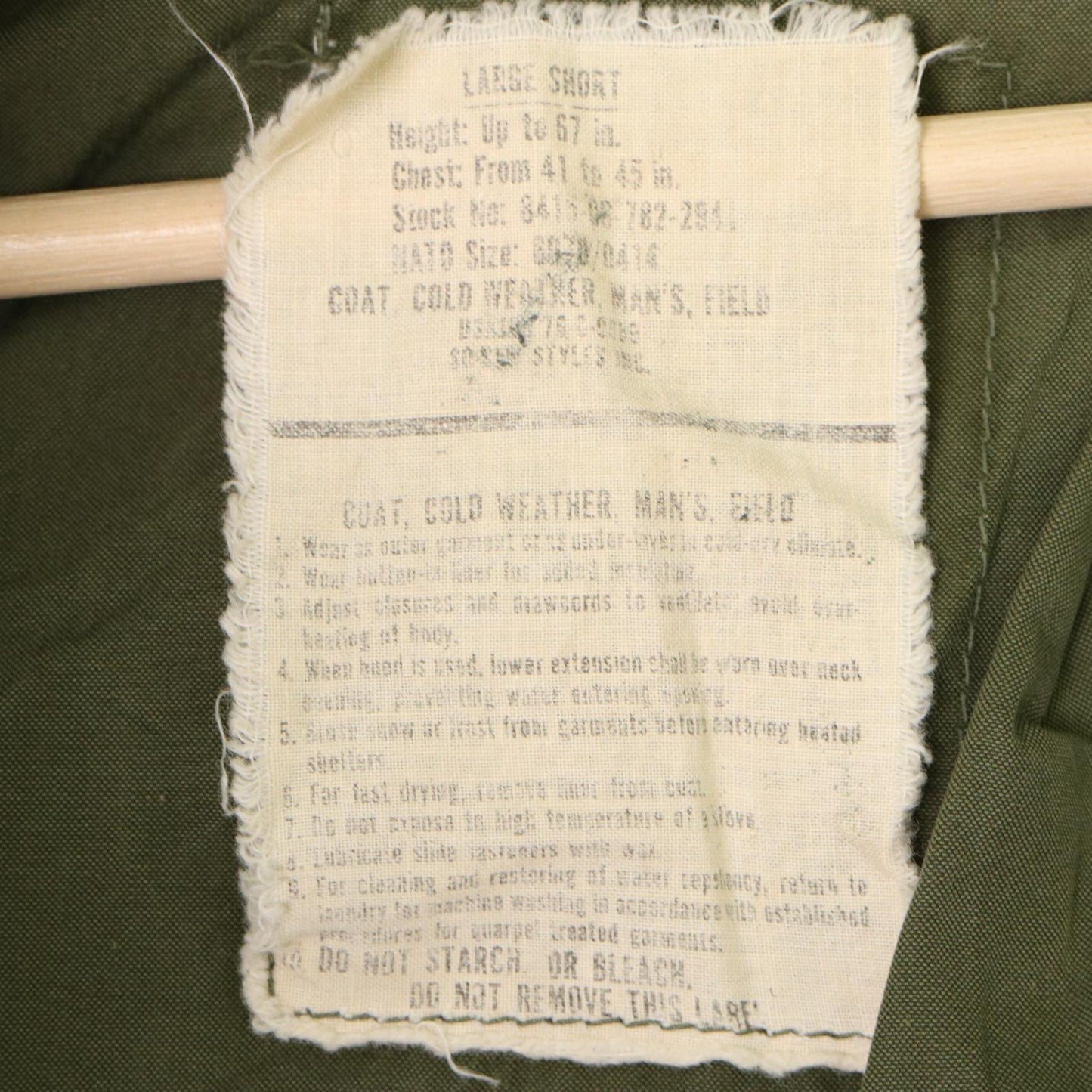 70s U.S. ARMY M-65 Field Jacket 3rd Military Jacket