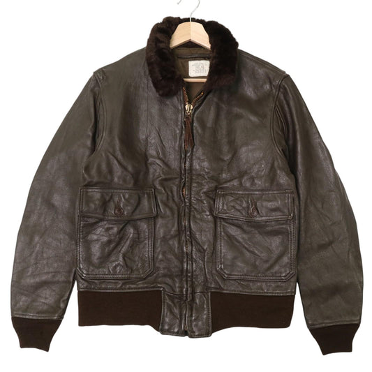 80s U.S.AIRFORCE G-1 Flight Jacket Leather Jacket