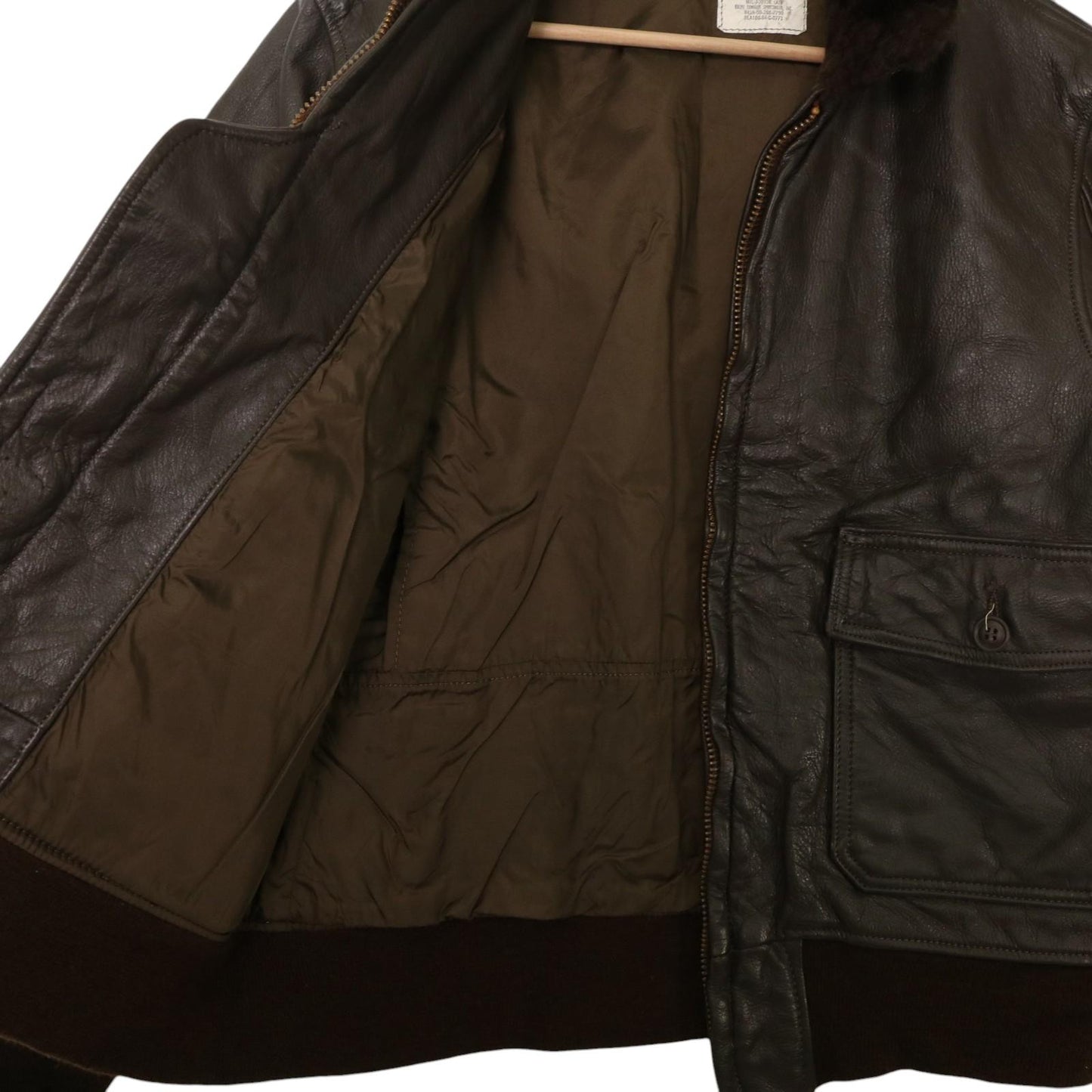 80s U.S.AIRFORCE G-1 Flight Jacket Leather Jacket