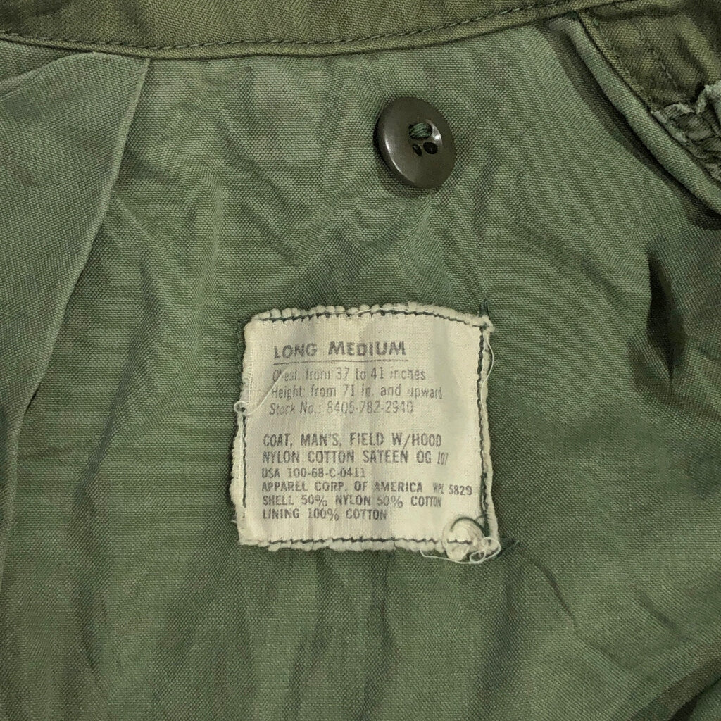 60s U.S. ARMY M-65 Field Jacket 2nd Military Jacket