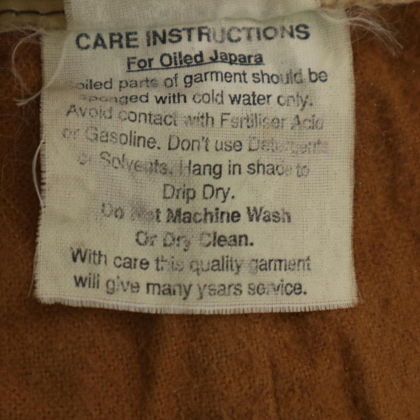 W.K.BACKHOUSE Oiled Jacket