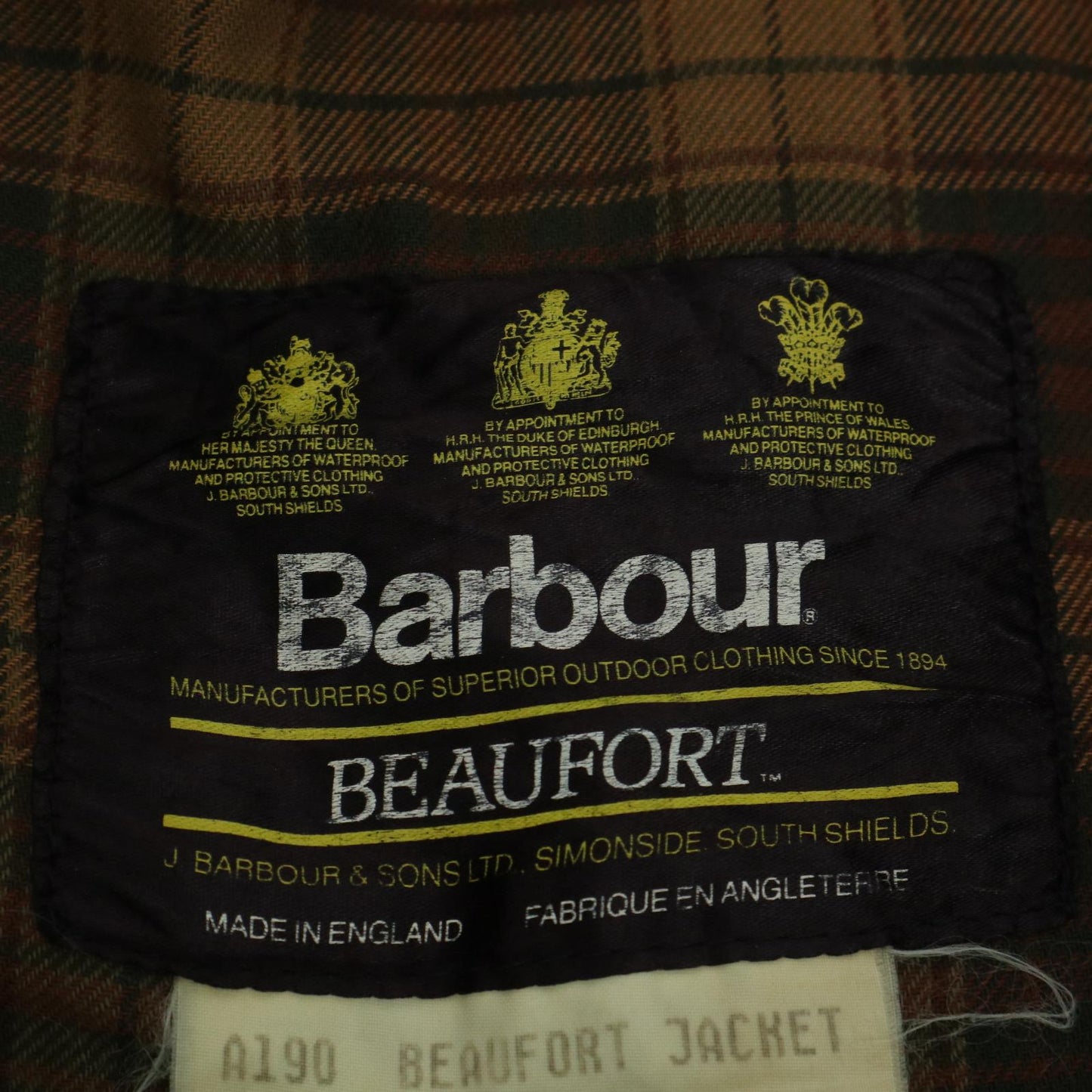 90s Barbour BEAUFORT Oiled Jacket