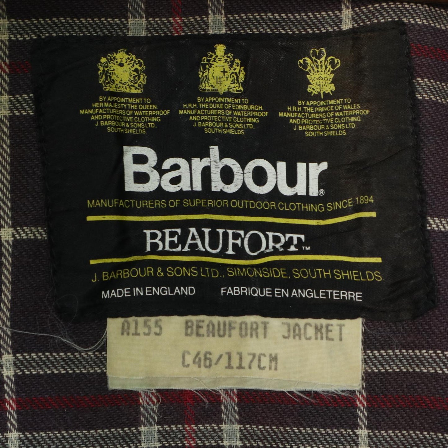 90s Barbour BEAUFORT Oiled Jacket