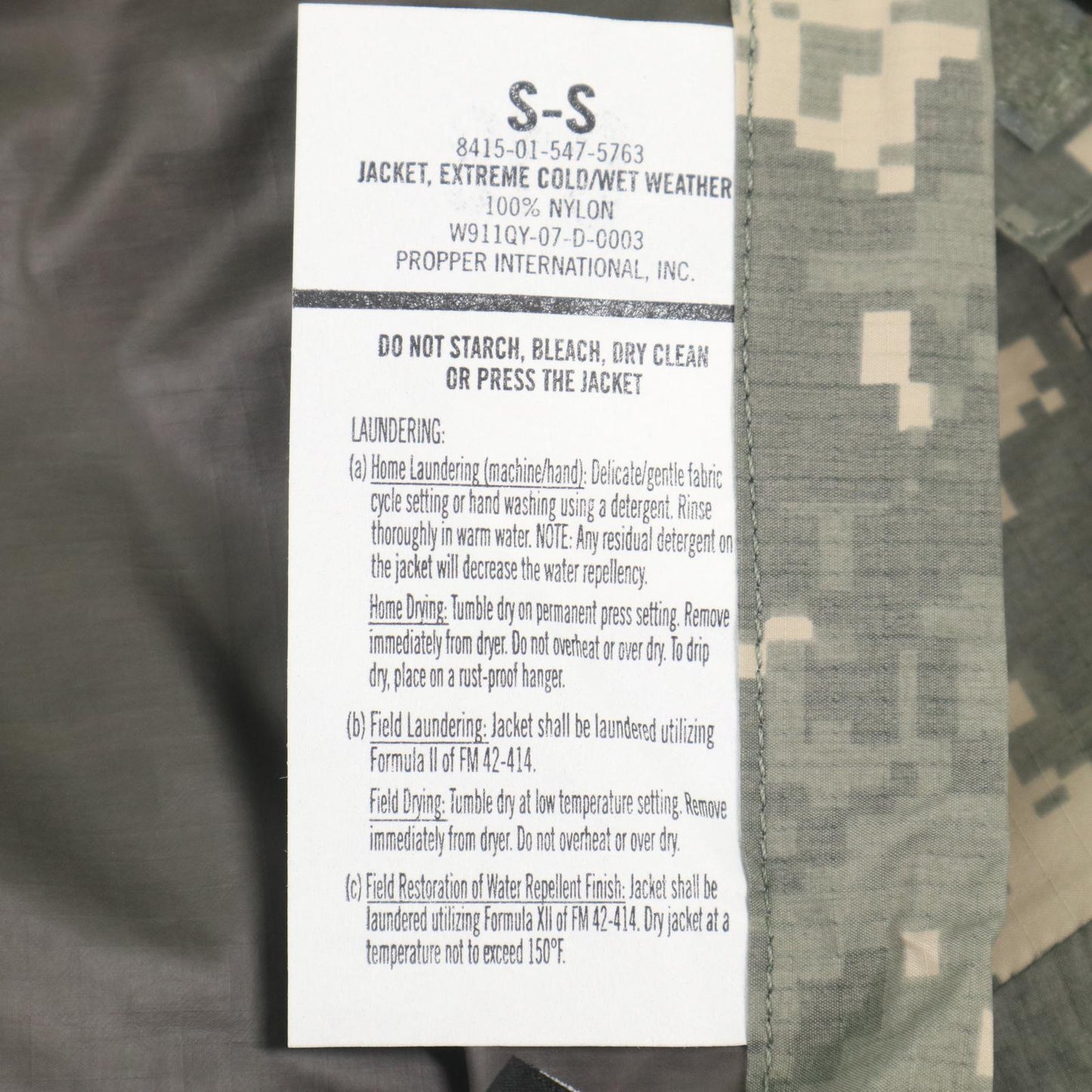 00s U.S. ARMY ECWCS GEN3 Level6 Hardshell Military Jacket