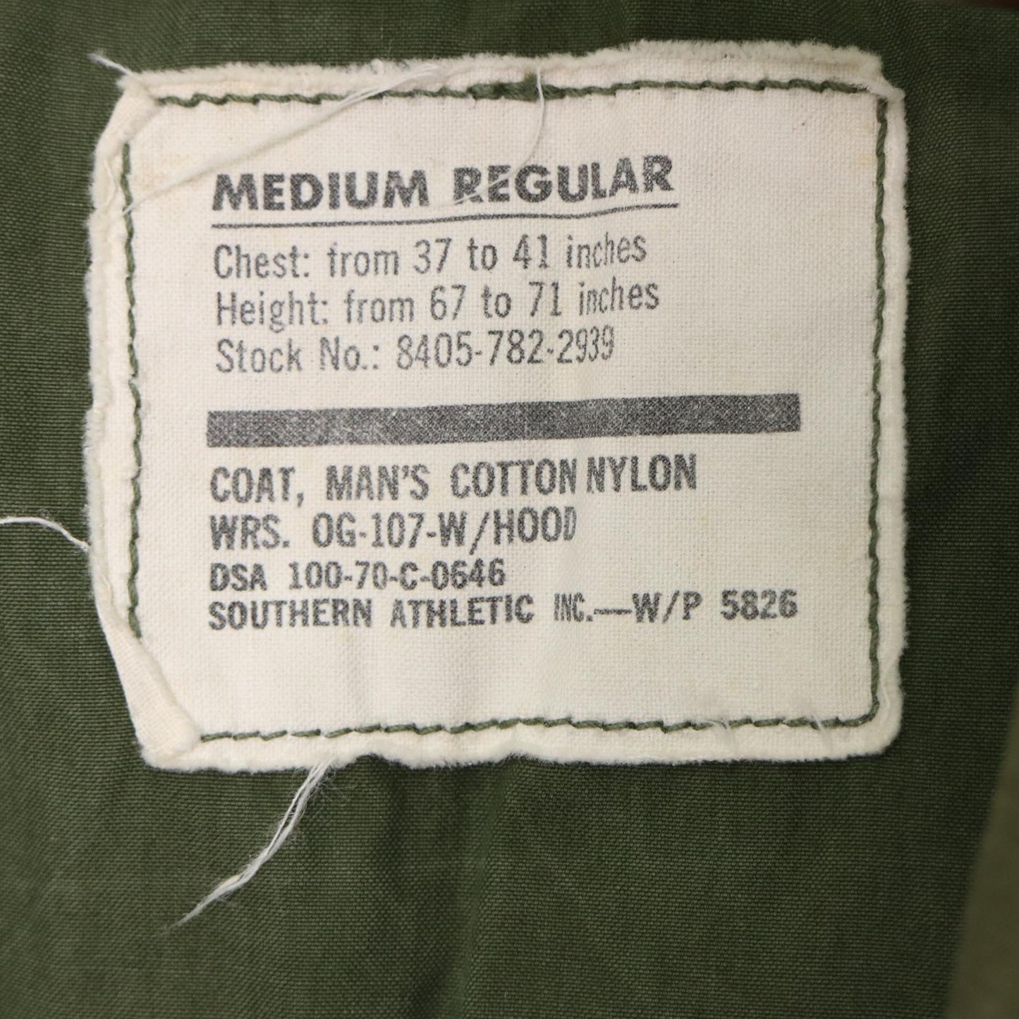 70s U.S. ARMY M-65 Field Jacket 2nd Military Jacket