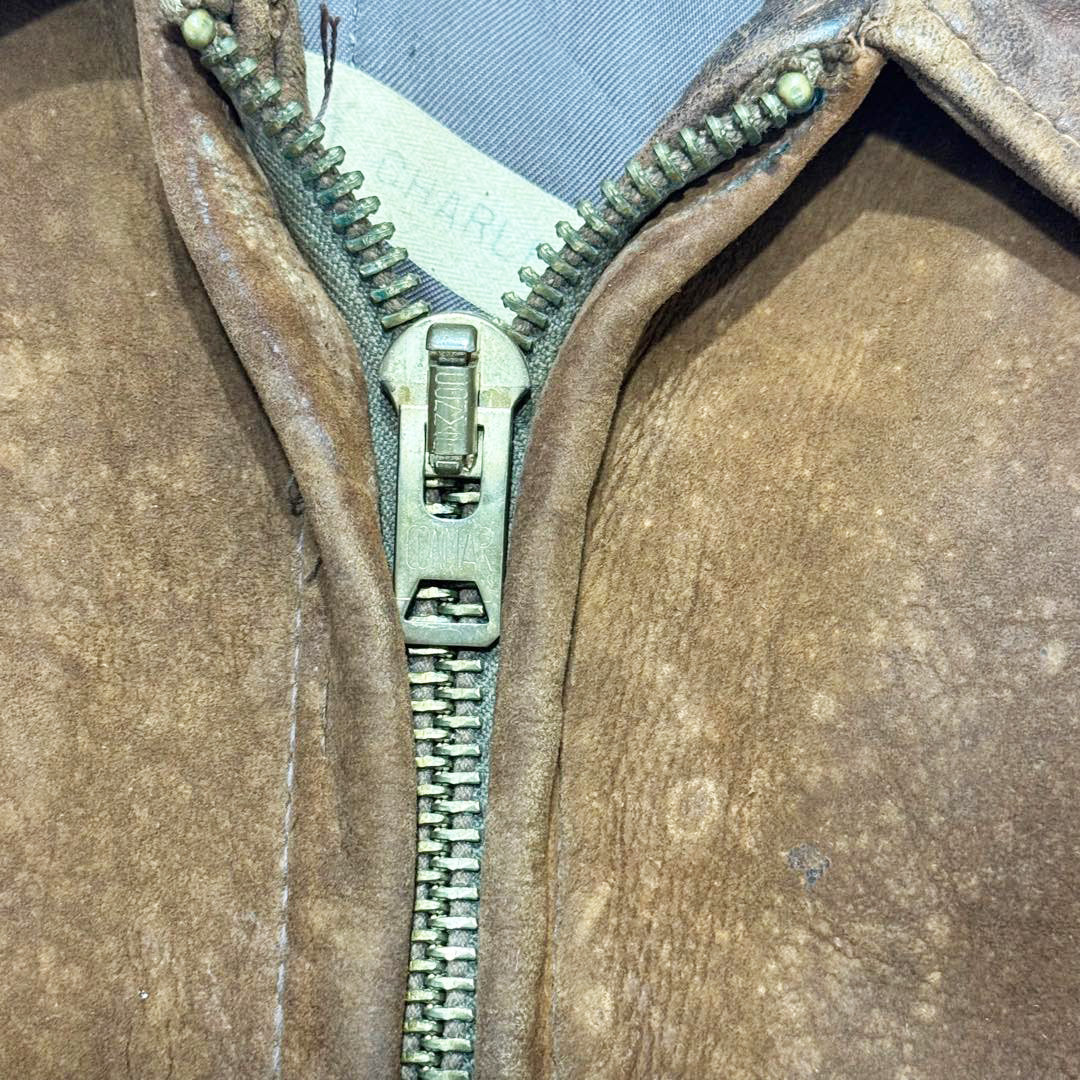 40s Knopf Sportswear Leather Jacket