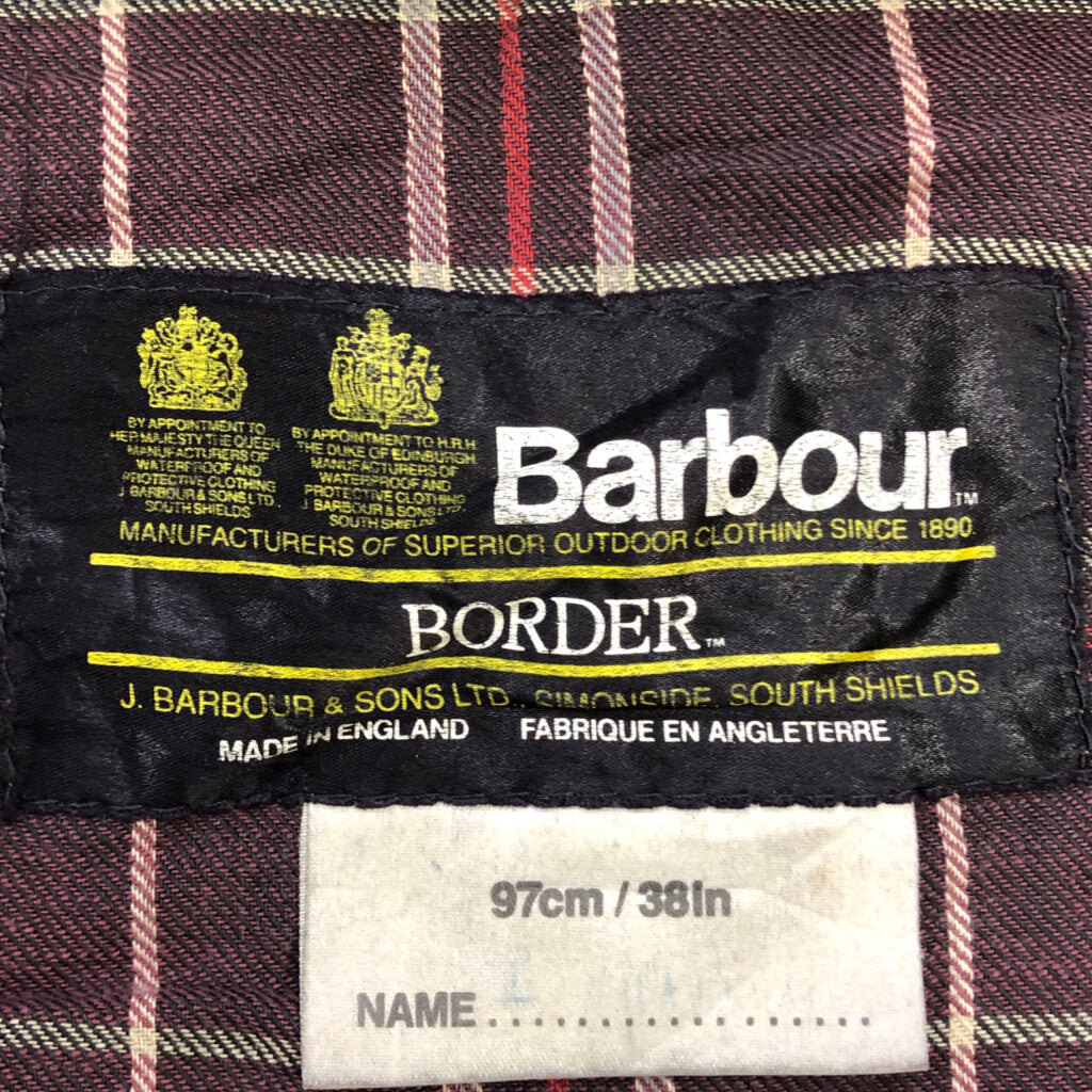 00s Barbour BORDER Oiled Jacket