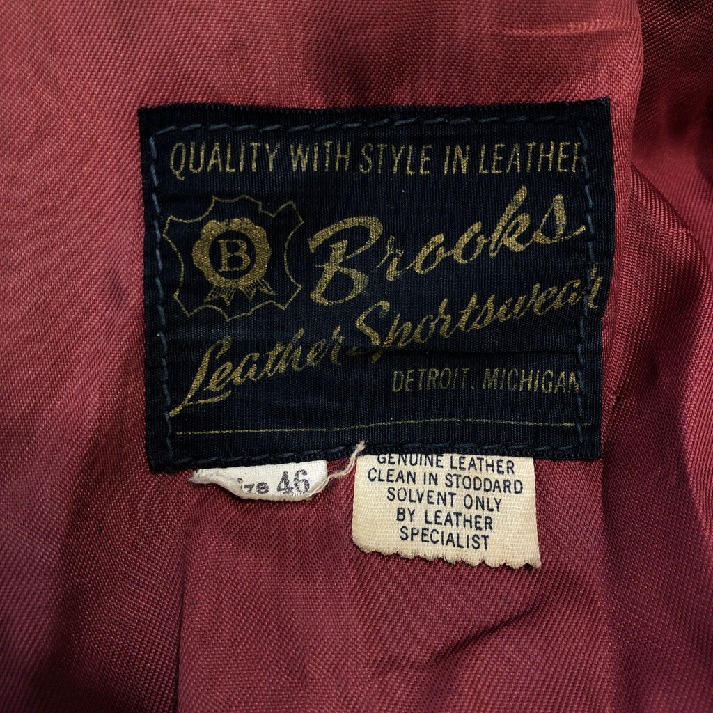 70s BROOKS Leather Jacket