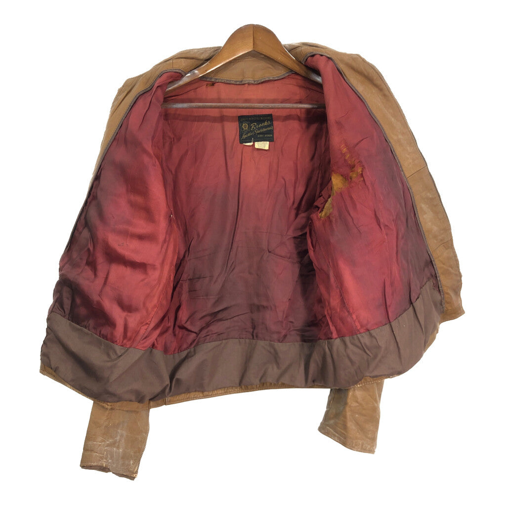 70s BROOKS Leather Jacket
