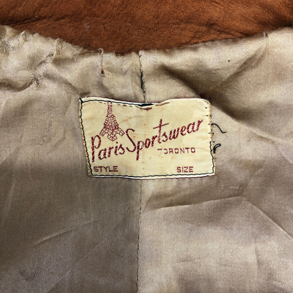 60s PARIS SPORTS WEAR Leather Jacket