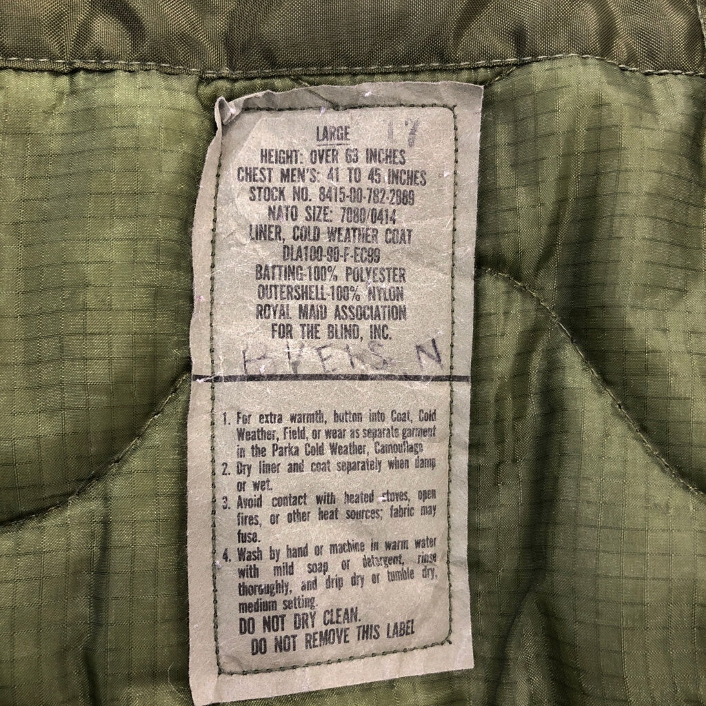 70s U.S. ARMY M-65 Field Jacket 3rd Military Jacket