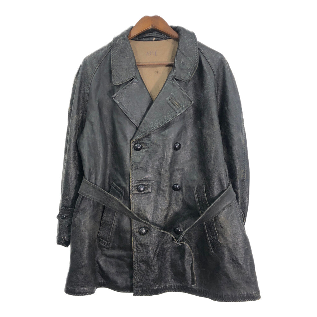 50s Euro Military Leather Jacket