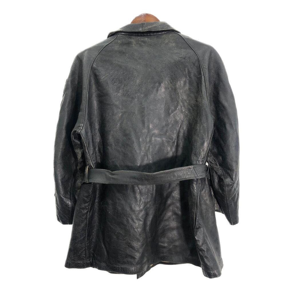 50s Euro Military Leather Jacket