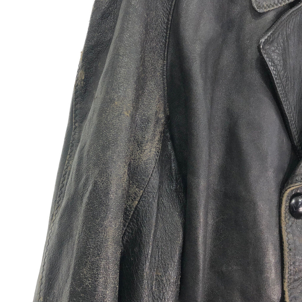 50s Euro Military Leather Jacket