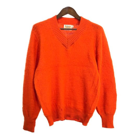 60s CAMPUS Mohair Shag V-Neck Sweater