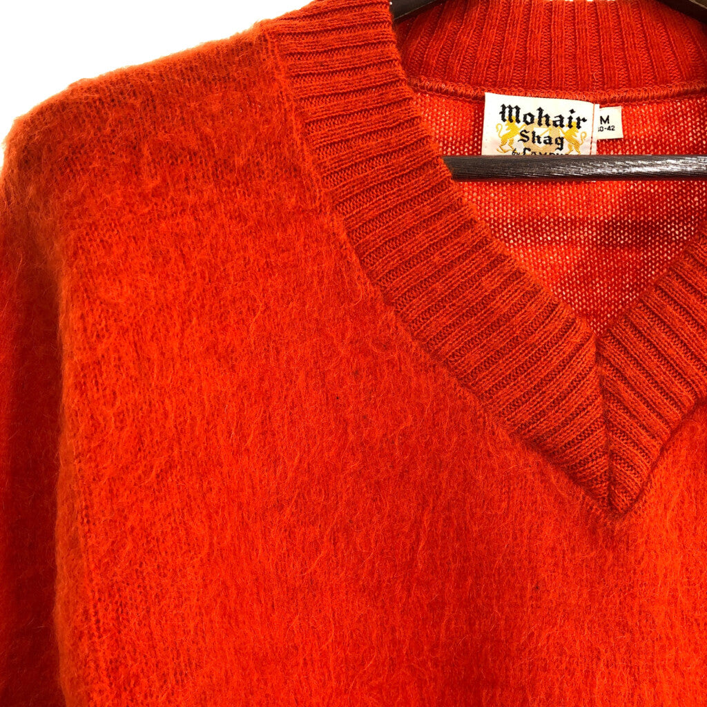 60s CAMPUS Mohair Shag V-Neck Sweater